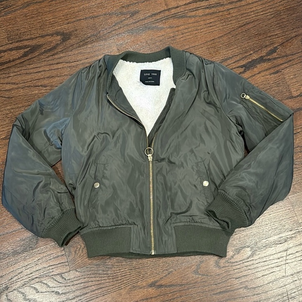 Love Tree green jacket